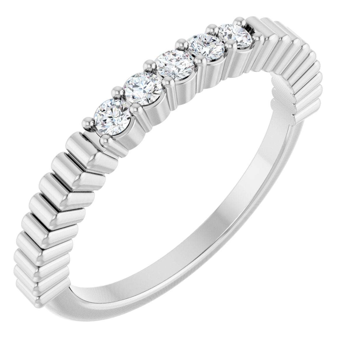 1/6 Ctw Lab-Grown Diamond Anniversary Band - White Gold - Lab Grown Diamond