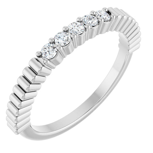 1/6 Ctw Lab-Grown Diamond Anniversary Band - White Gold - Lab Grown Diamond