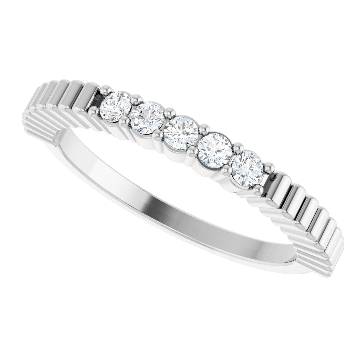 1/6 Ctw Lab-Grown Diamond Anniversary Band - White Gold - Lab Grown Diamond