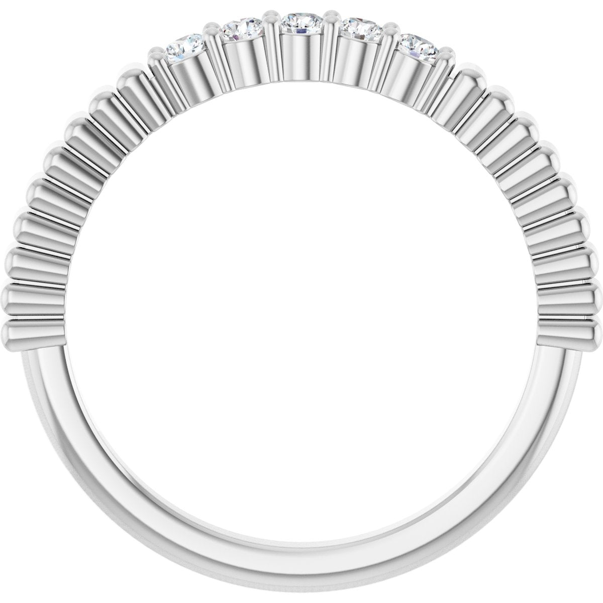 1/6 Ctw Lab-Grown Diamond Anniversary Band - White Gold - Lab Grown Diamond