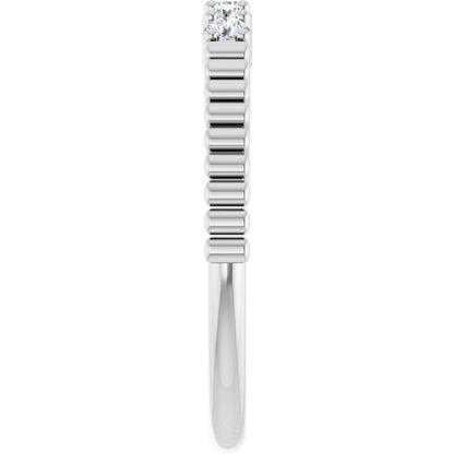 1/6 Ctw Lab-Grown Diamond Anniversary Band - White Gold - Lab Grown Diamond