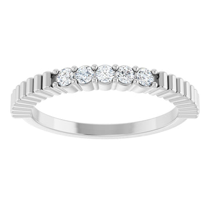 1/6 Ctw Lab-Grown Diamond Anniversary Band - White Gold - Lab Grown Diamond