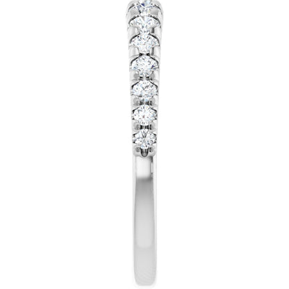 3/8 Ctw Lab-Grown Diamond Anniversary Band - White Gold - Lab Grown Diamond
