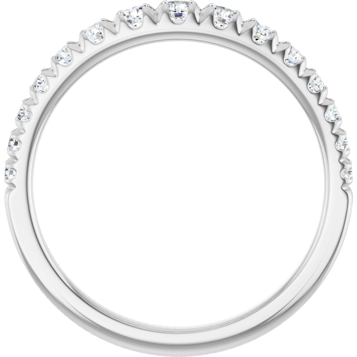 3/8 Ctw Lab-Grown Diamond Anniversary Band - White Gold - Lab Grown Diamond