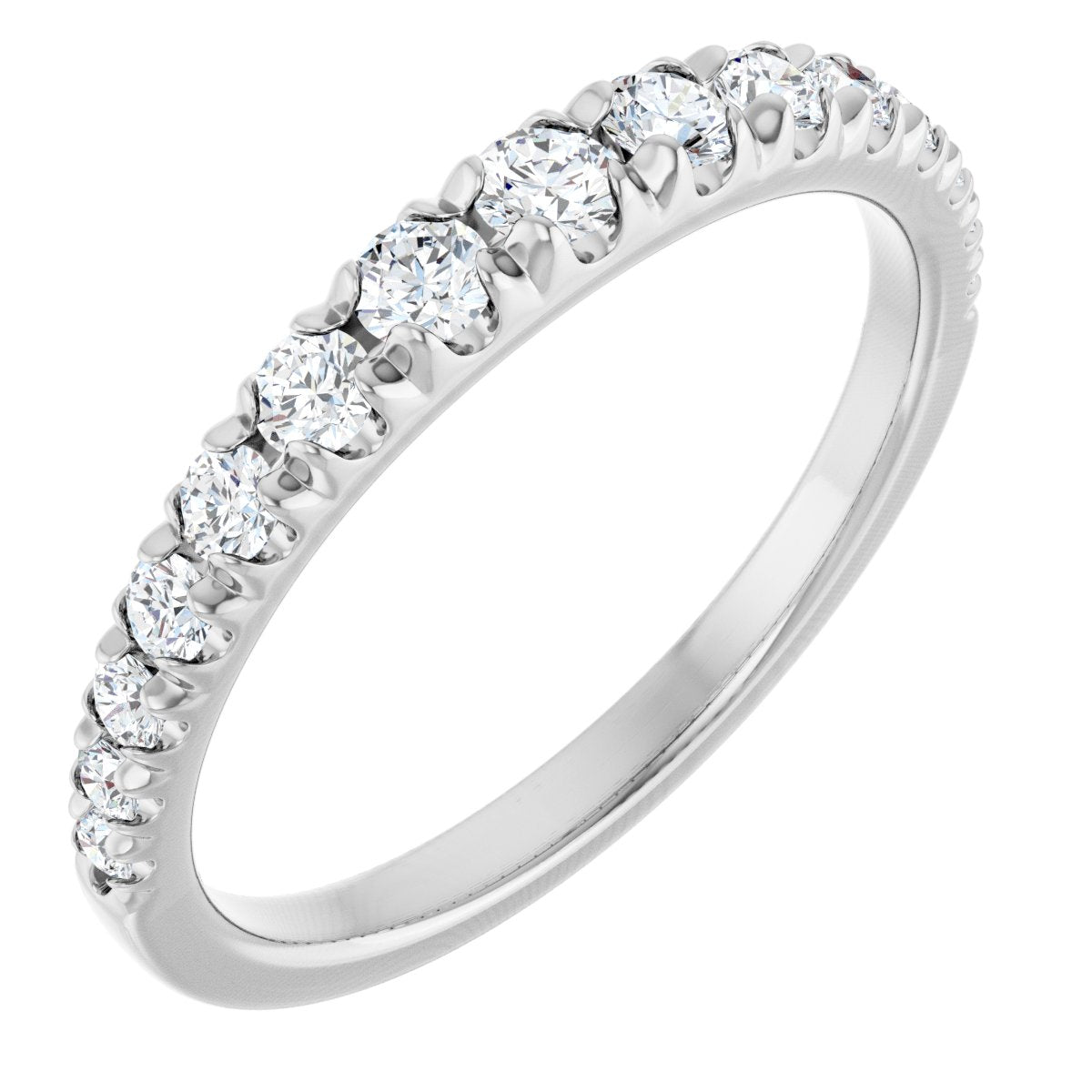 3/8 Ctw Lab-Grown Diamond Anniversary Band - White Gold - Lab Grown Diamond