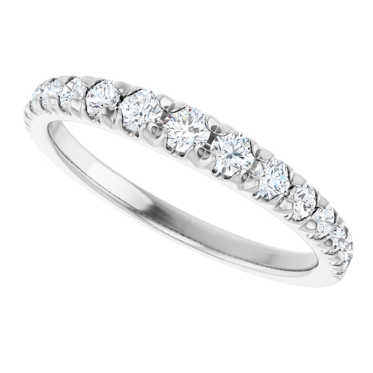 3/8 Ctw Lab-Grown Diamond Anniversary Band - White Gold - Lab Grown Diamond
