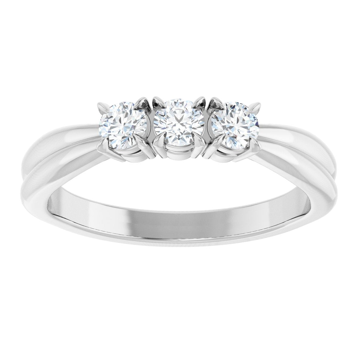 1/4 Ctw Lab-Grown Diamond Anniversary Band - White Gold - Lab Grown Diamond