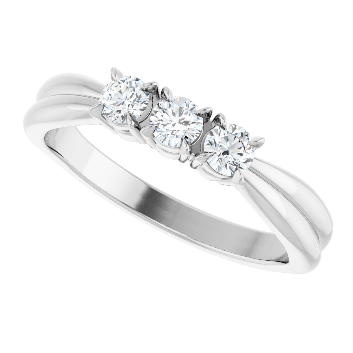 1/4 Ctw Lab-Grown Diamond Anniversary Band - White Gold - Lab Grown Diamond