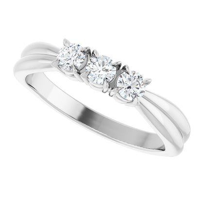 1/4 Ctw Lab-Grown Diamond Anniversary Band - White Gold - Lab Grown Diamond