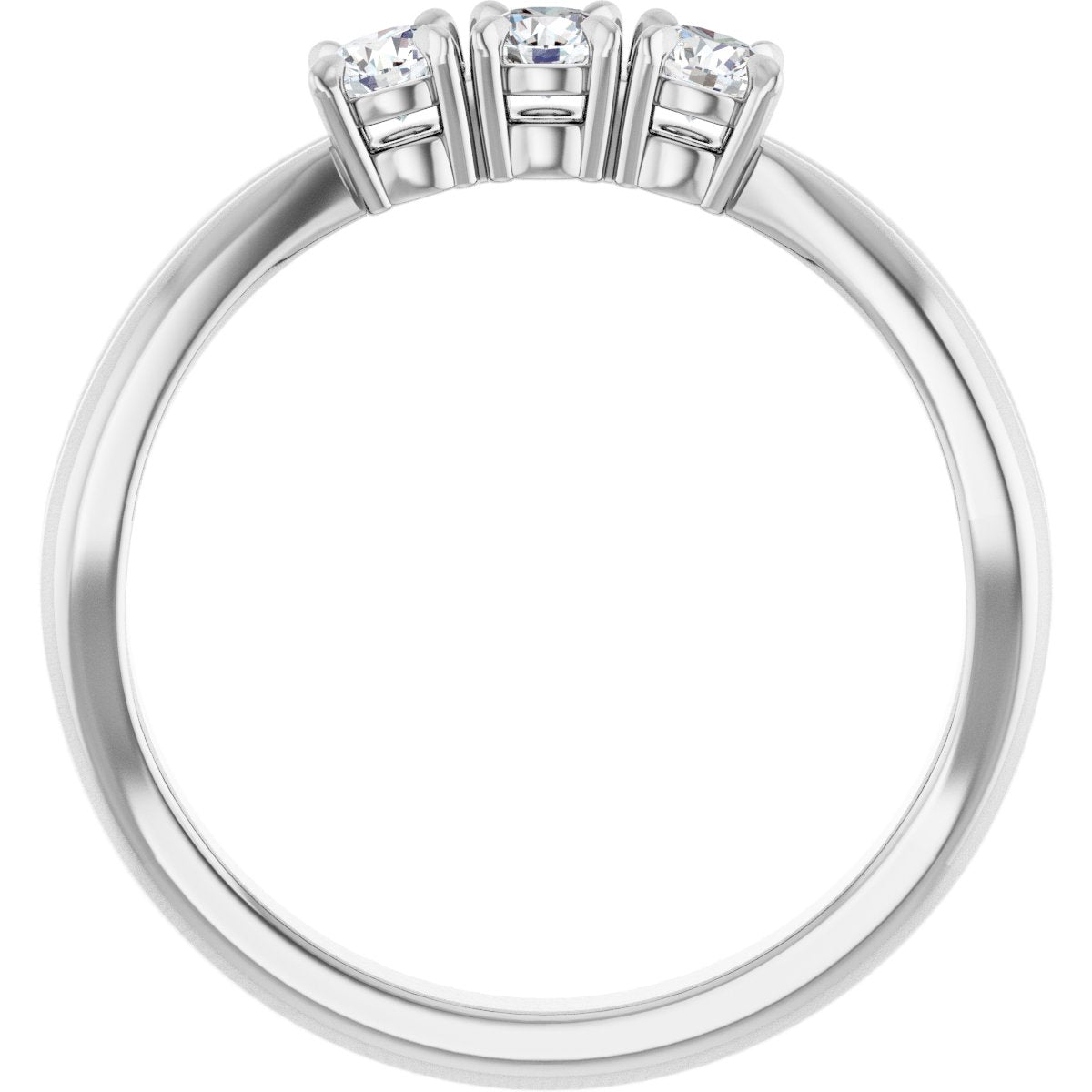 1/4 Ctw Lab-Grown Diamond Anniversary Band - White Gold - Lab Grown Diamond