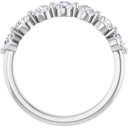 5/8 Ctw Lab-Grown Diamond Anniversary Band - White Gold - Lab Grown Diamond