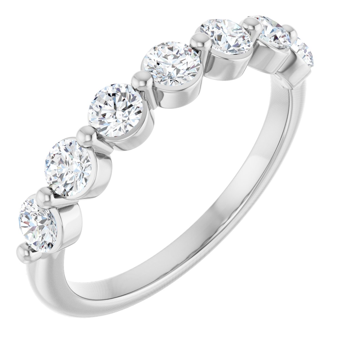5/8 Ctw Lab-Grown Diamond Anniversary Band - White Gold - Lab Grown Diamond
