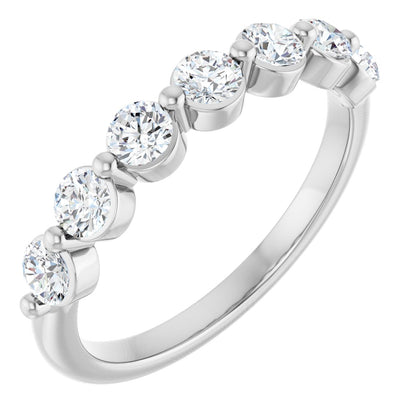 5/8 Ctw Lab-Grown Diamond Anniversary Band - White Gold - Lab Grown Diamond