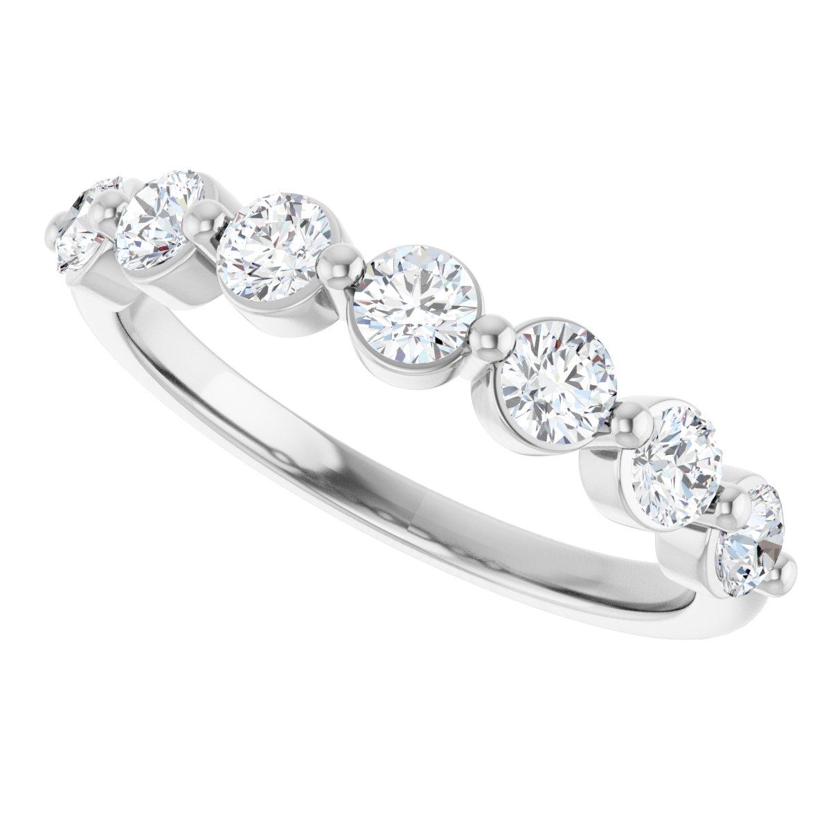 5/8 Ctw Lab-Grown Diamond Anniversary Band - White Gold - Lab Grown Diamond