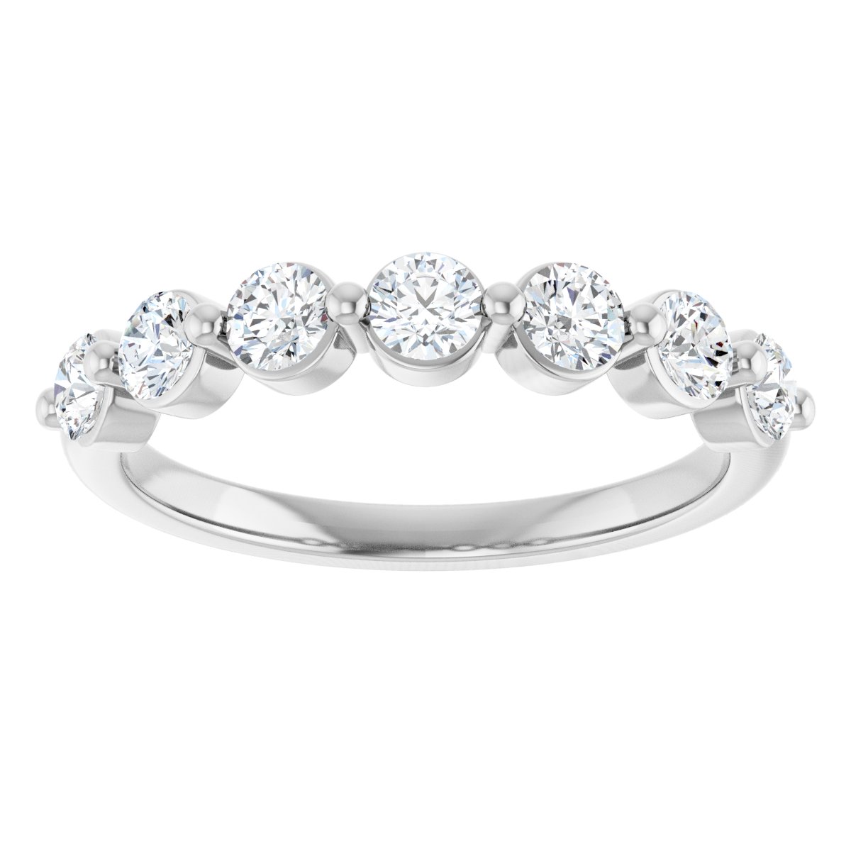 5/8 Ctw Lab-Grown Diamond Anniversary Band - White Gold - Lab Grown Diamond