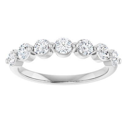 5/8 Ctw Lab-Grown Diamond Anniversary Band - White Gold - Lab Grown Diamond