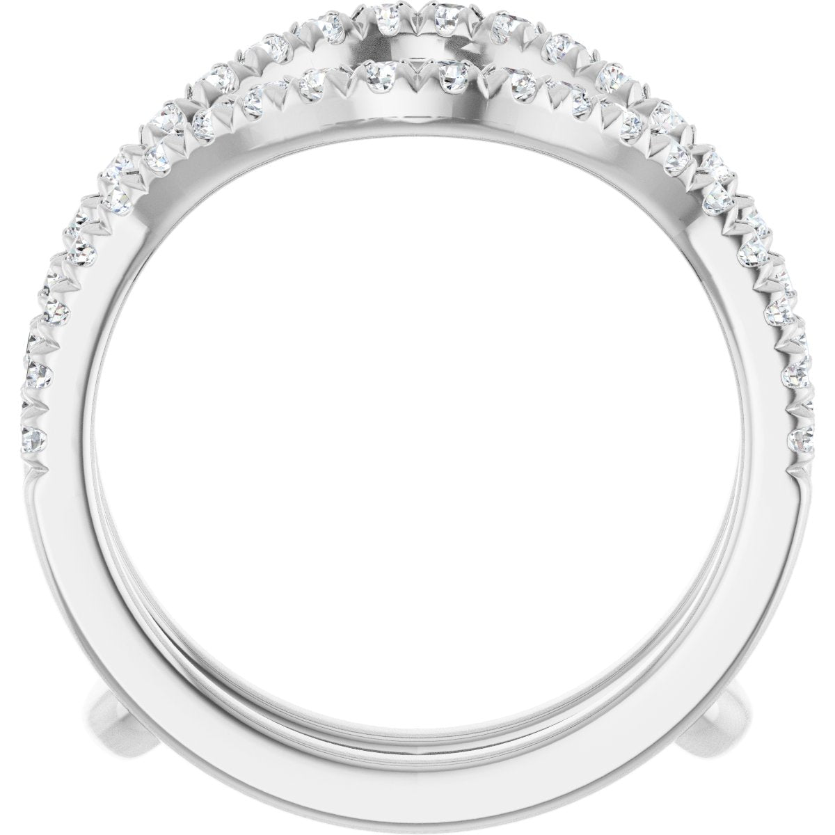 5/8 Ctw Lab-Grown Diamond Ring Guard - White Gold - Lab Grown Diamond
