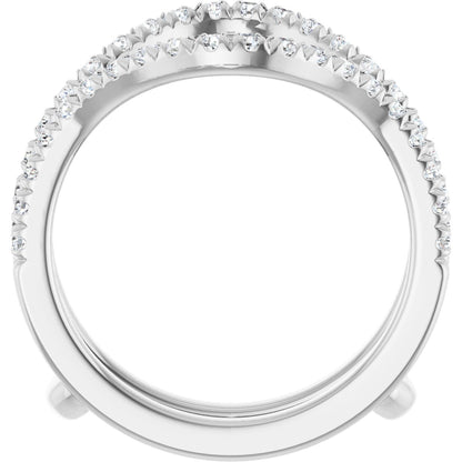 5/8 Ctw Lab-Grown Diamond Ring Guard - White Gold - Lab Grown Diamond