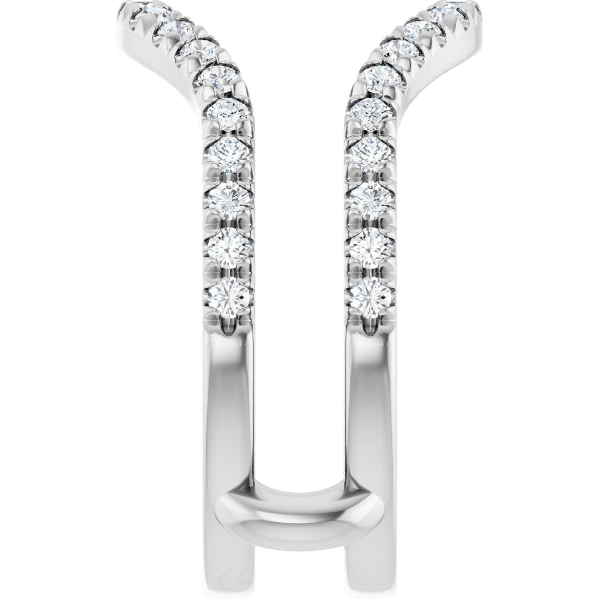 5/8 Ctw Lab-Grown Diamond Ring Guard - White Gold - Lab Grown Diamond