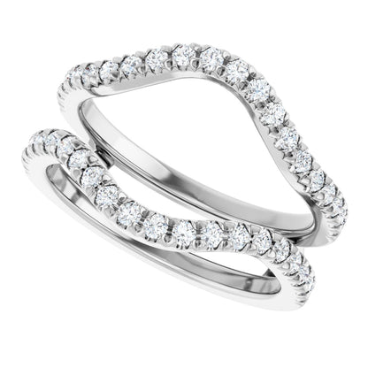 5/8 Ctw Lab-Grown Diamond Ring Guard - White Gold - Lab Grown Diamond
