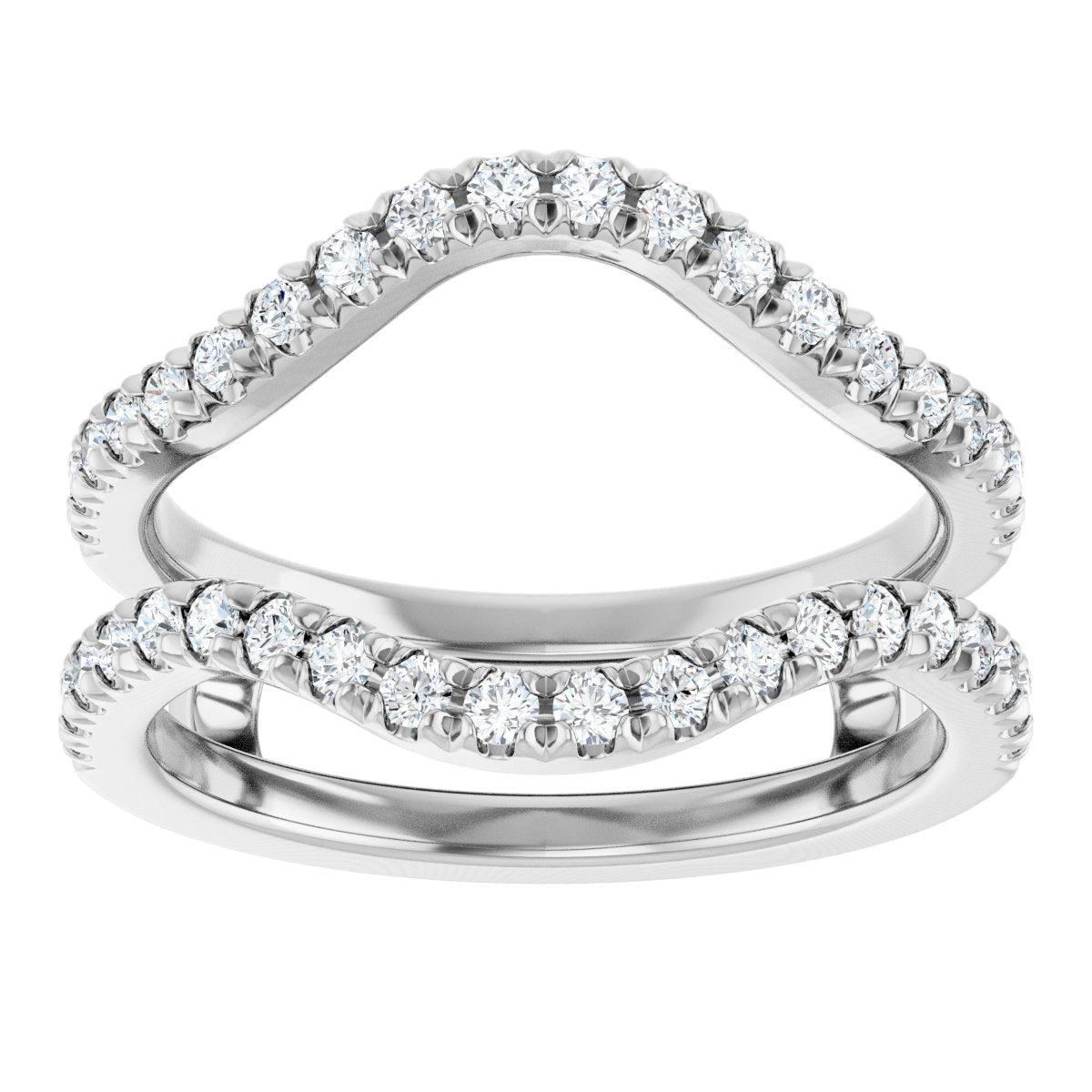 5/8 Ctw Lab-Grown Diamond Ring Guard - White Gold - Lab Grown Diamond