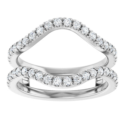 5/8 Ctw Lab-Grown Diamond Ring Guard - White Gold - Lab Grown Diamond