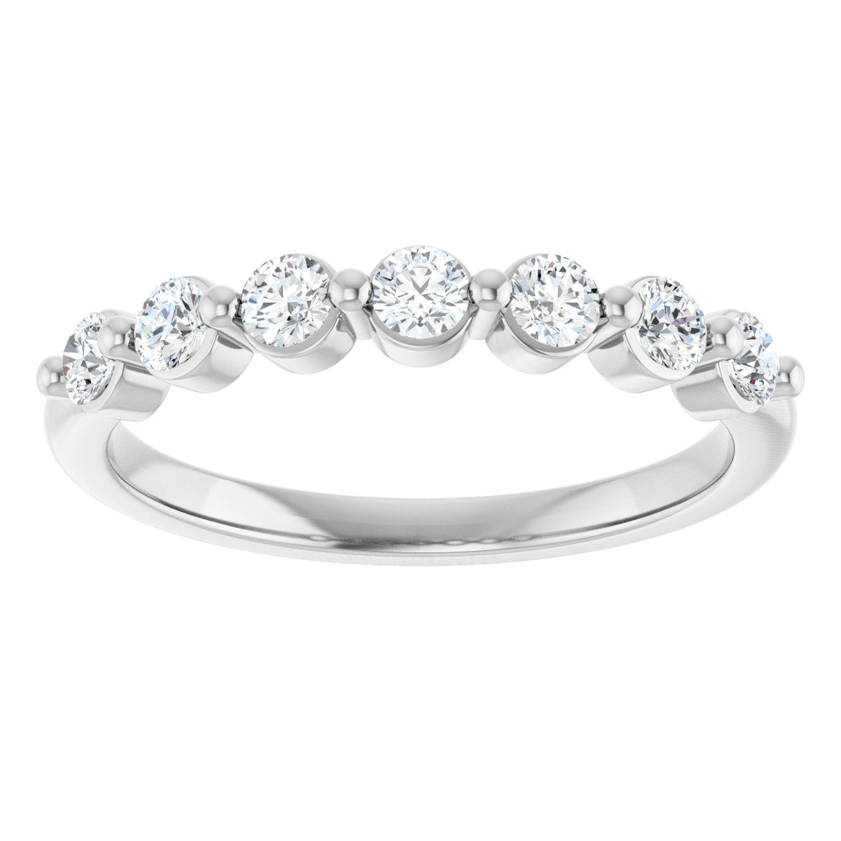 3/8 Ctw Lab-Grown Diamond Anniversary Band - White Gold - Lab Grown Diamond