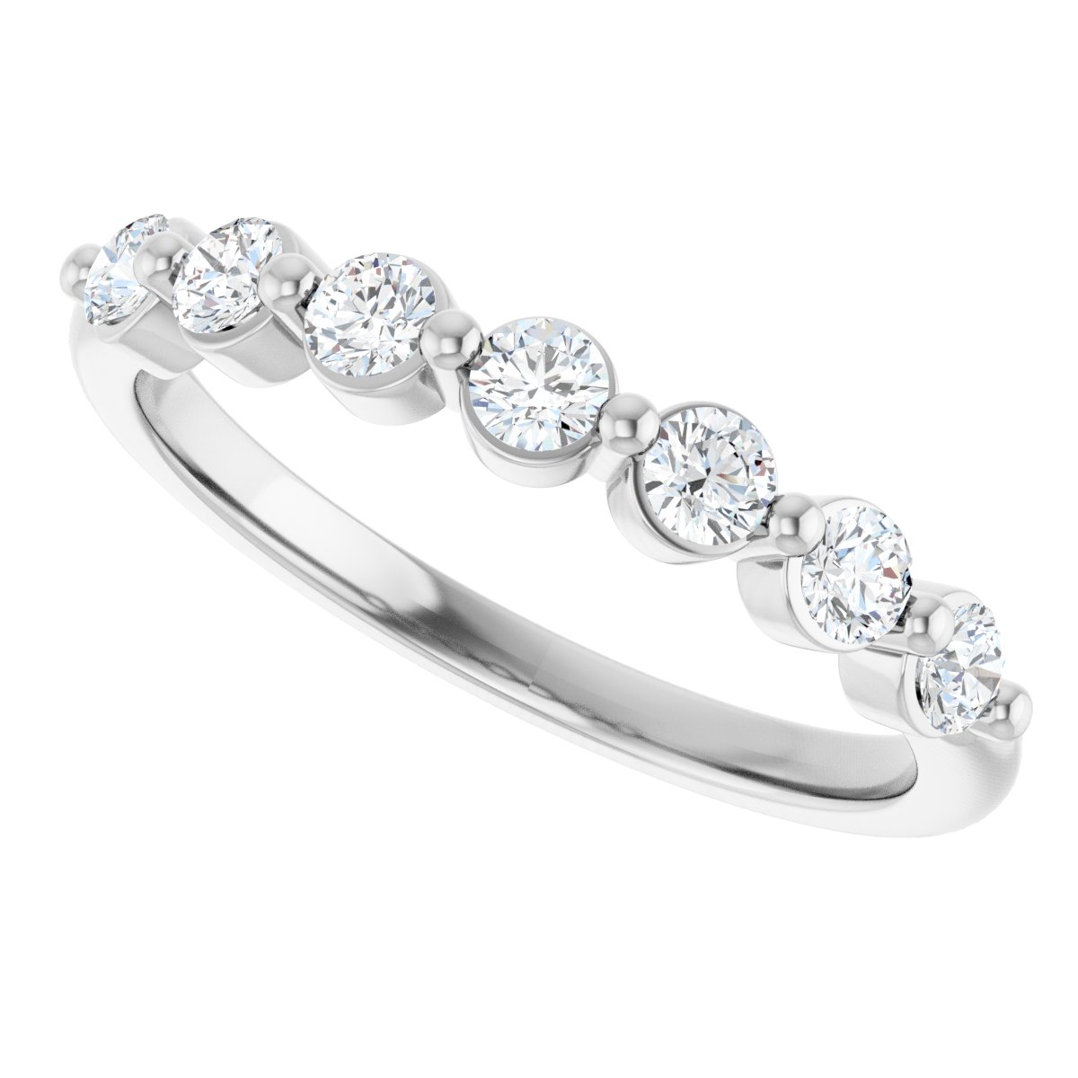 3/8 Ctw Lab-Grown Diamond Anniversary Band - White Gold - Lab Grown Diamond