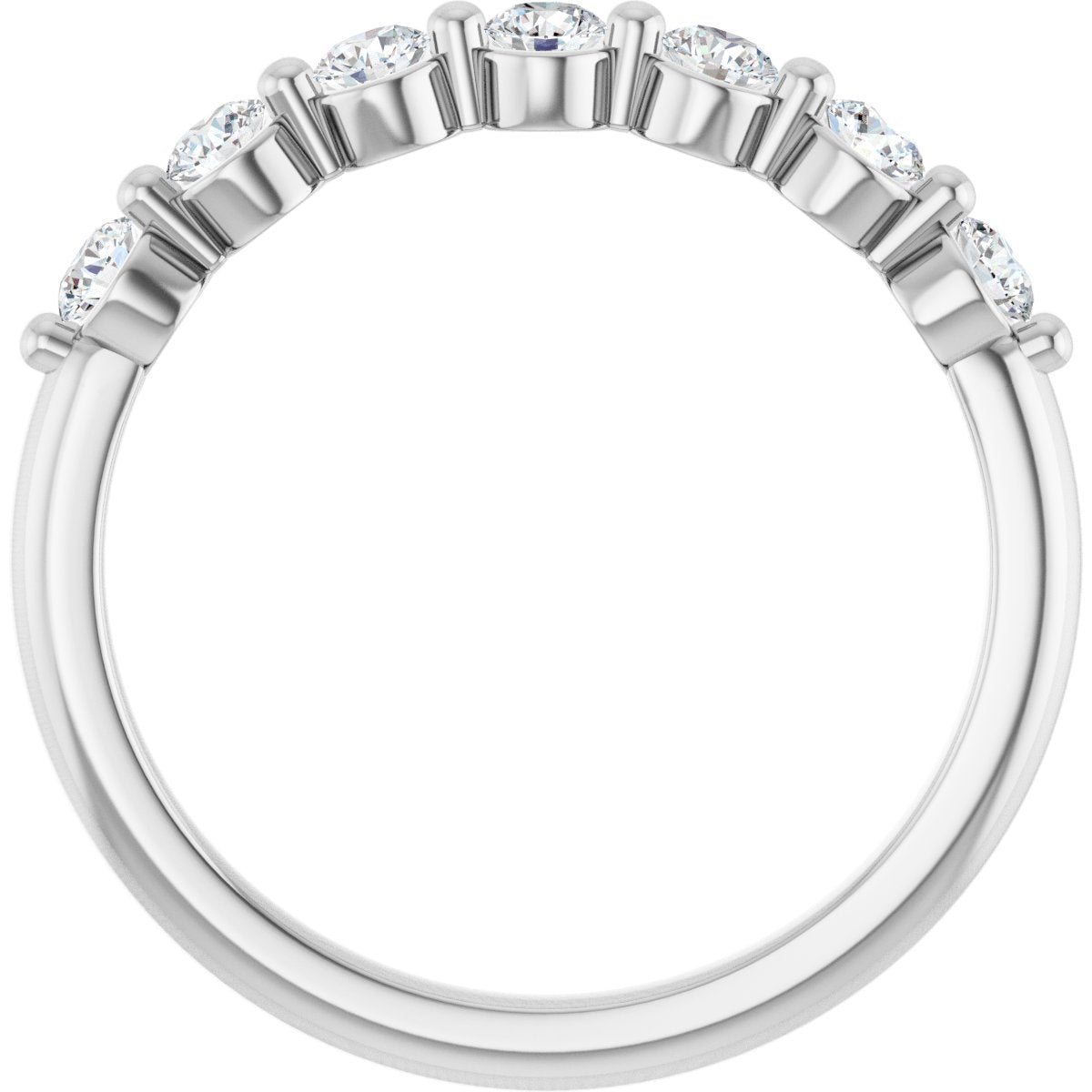 3/8 Ctw Lab-Grown Diamond Anniversary Band - White Gold - Lab Grown Diamond