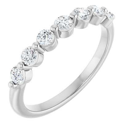 3/8 Ctw Lab-Grown Diamond Anniversary Band - White Gold - Lab Grown Diamond