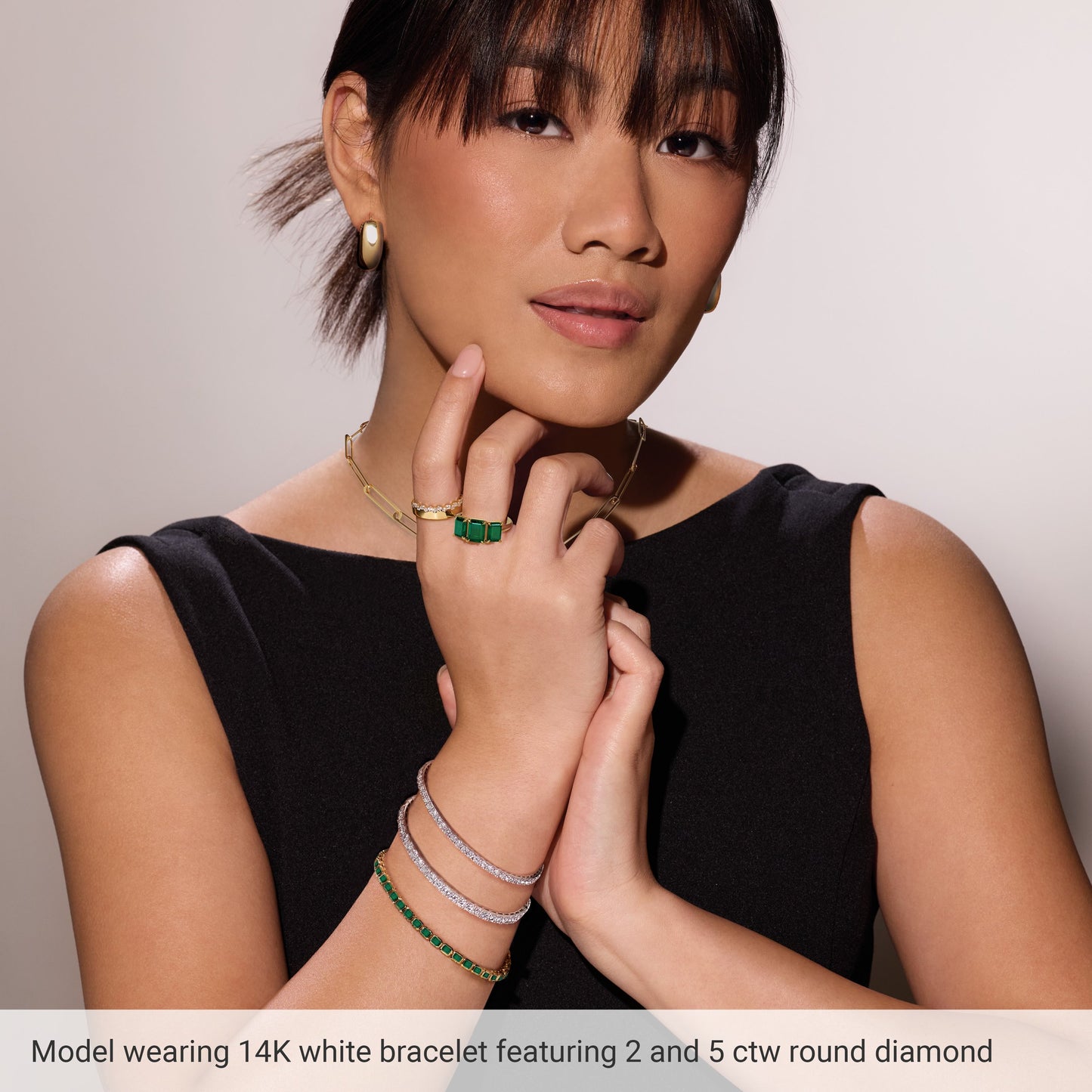 4 Ctw Lab-Grown Diamond Line Bracelet - Lab Grown Diamond