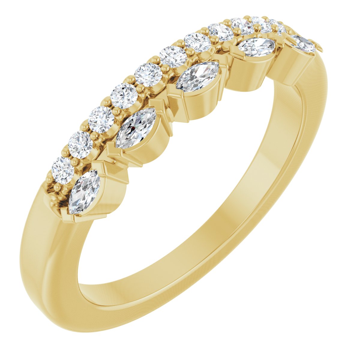 1/3 Ctw Marquise Lab-Grown Diamond Anniversary Band