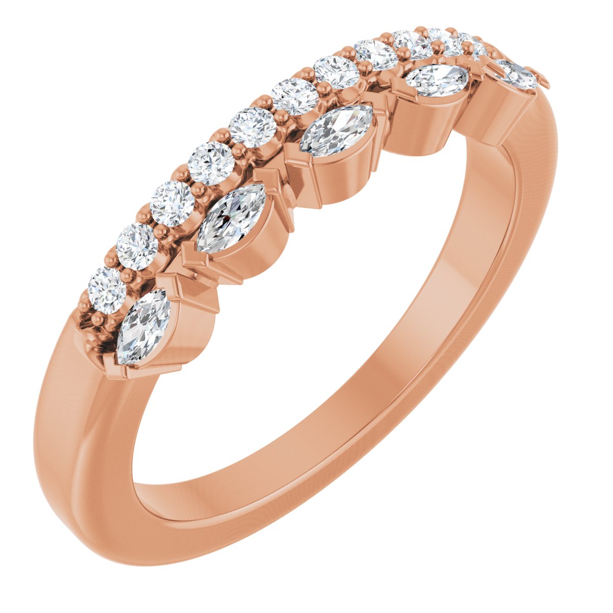 1/3 Ctw Marquise Lab-Grown Diamond Anniversary Band
