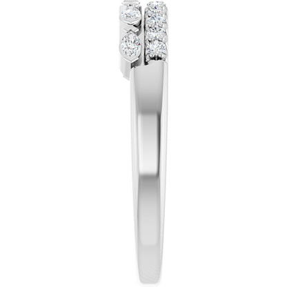 1/3 Ctw Marquise Lab-Grown Diamond Anniversary Band - White Gold - Lab Grown Diamond