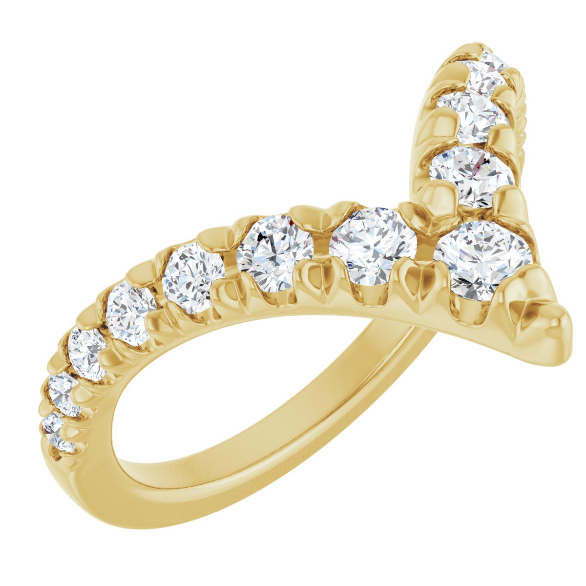 5/8 Ctw Lab-Grown Diamond Contour Band