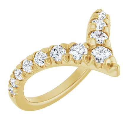 5/8 Ctw Lab-Grown Diamond Contour Band