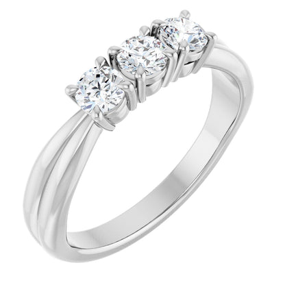 1/2 Ctw Lab-Grown Diamond Anniversary Band