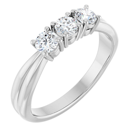 1/2 Ctw Lab-Grown Diamond Anniversary Band