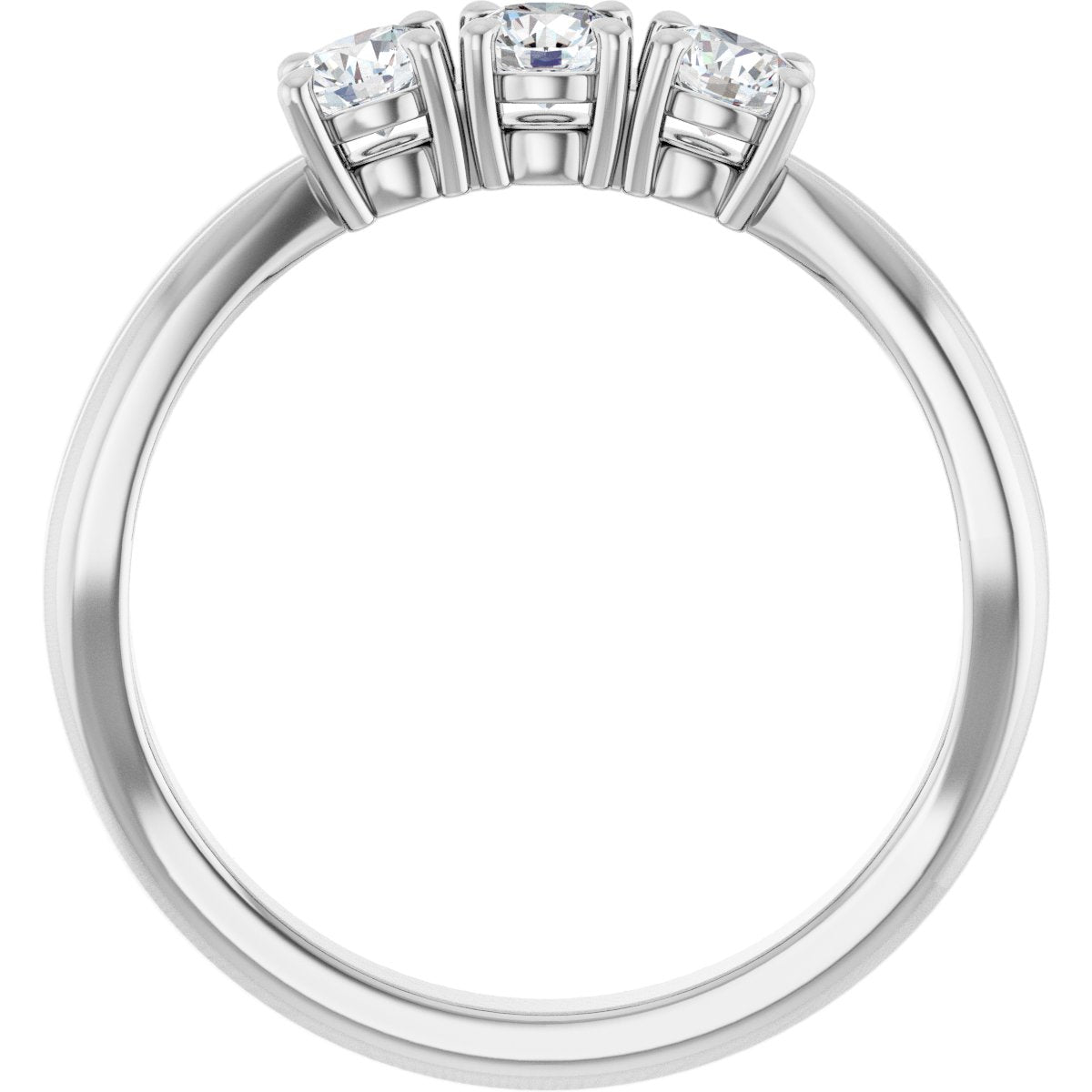 1/2 Ctw Lab-Grown Diamond Anniversary Band - White Gold - Lab Grown Diamond