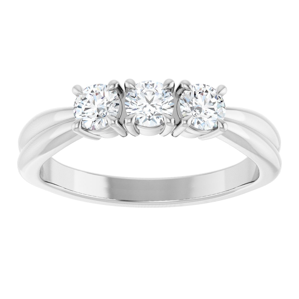 1/2 Ctw Lab-Grown Diamond Anniversary Band - White Gold - Lab Grown Diamond