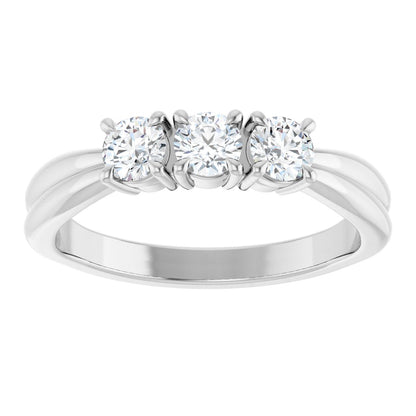1/2 Ctw Lab-Grown Diamond Anniversary Band - White Gold - Lab Grown Diamond