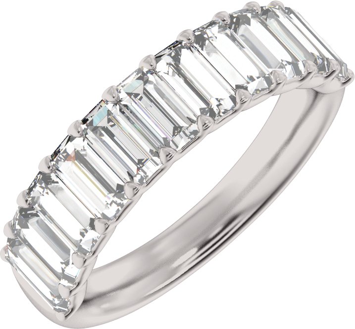2 1/4 Ctw Straight Baguette Lab-Grown Diamond Anniversary Band