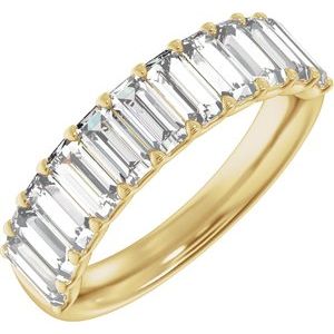 2 1/4 Ctw Straight Baguette Lab-Grown Diamond Anniversary Band