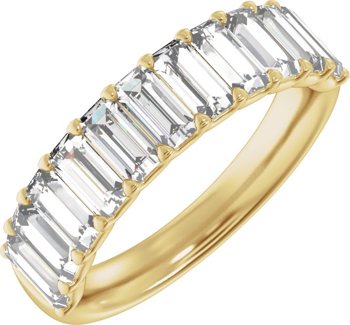 2 1/4 Ctw Straight Baguette Lab-Grown Diamond Anniversary Band