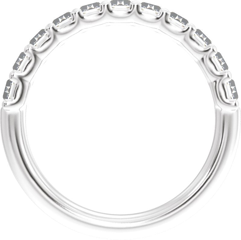 2 1/4 Ctw Straight Baguette Lab-Grown Diamond Anniversary Band - White Gold - Lab Grown Diamond