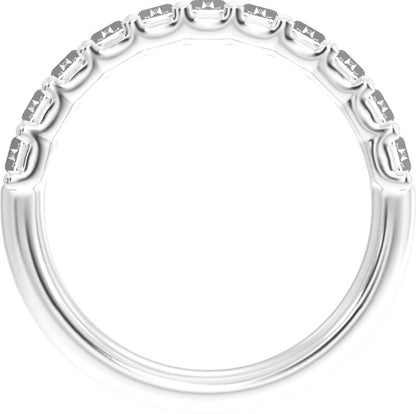 2 1/4 Ctw Straight Baguette Lab-Grown Diamond Anniversary Band - White Gold - Lab Grown Diamond