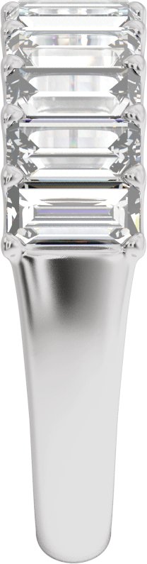 2 1/4 Ctw Straight Baguette Lab-Grown Diamond Anniversary Band - White Gold - Lab Grown Diamond