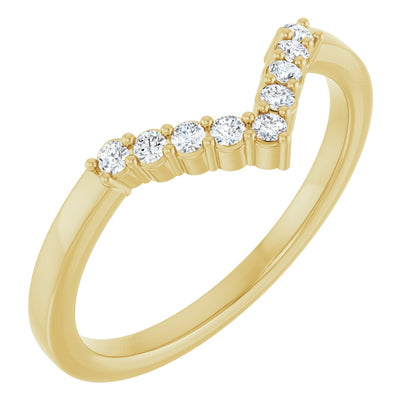 1/8 Ctw Lab-Grown Diamond Contour Band