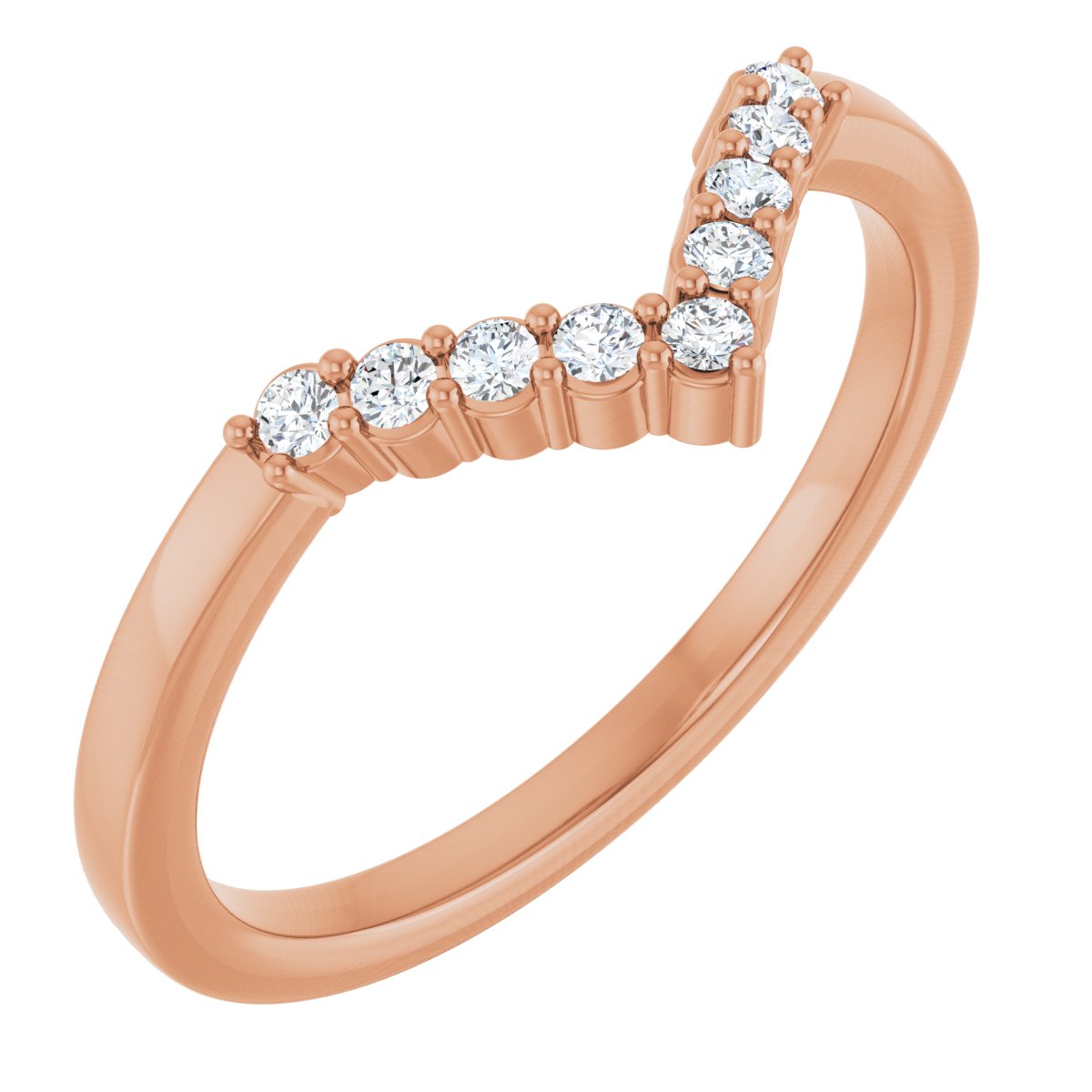 1/8 Ctw Lab-Grown Diamond Contour Band