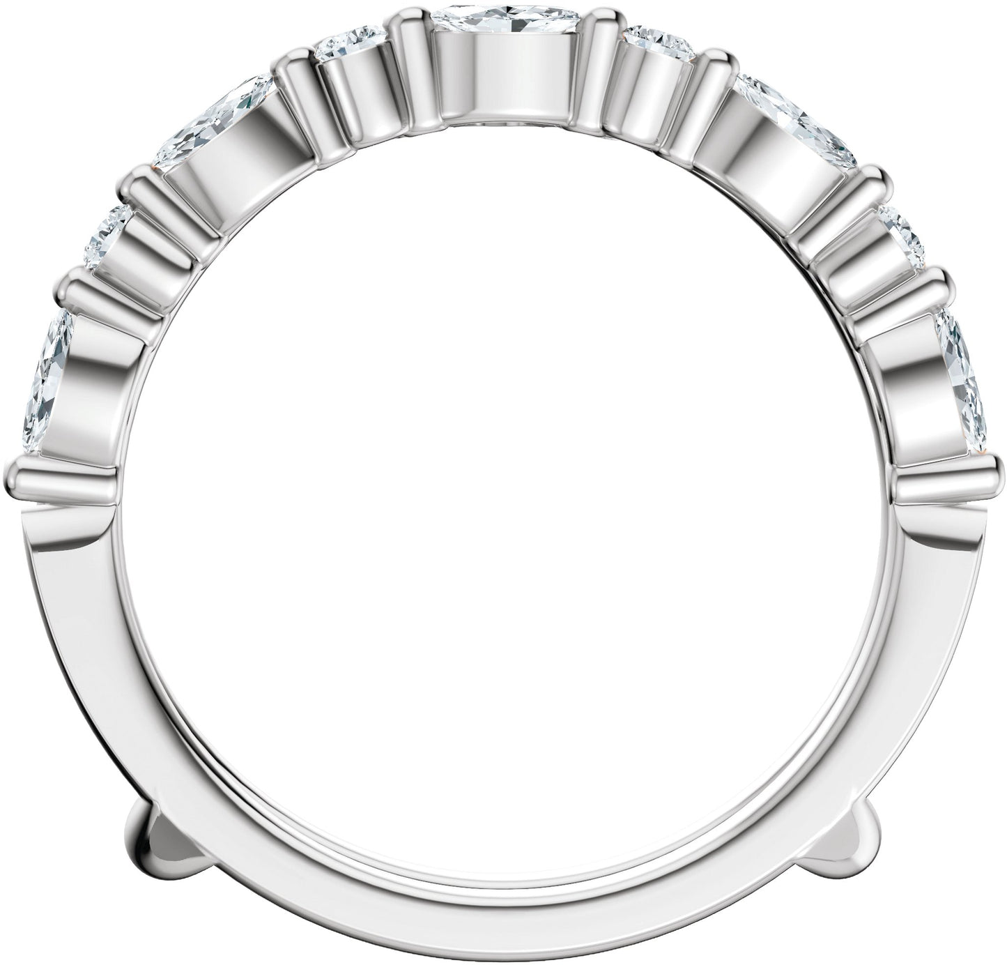 1/2 Ctw Lab-Grown Diamond Ring Guard - White Gold - Lab Grown Diamond